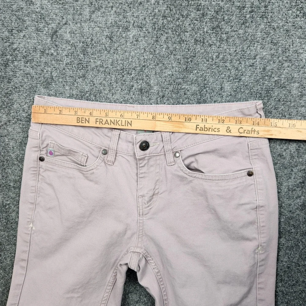 Stio Jeans Womens 4 Light Purple Mid Rise Straight Stretch Denim Organic Cotton - Picture 6 of 10